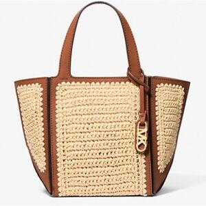 Brand New!! Michael Kors Tan and Brown Small Tote